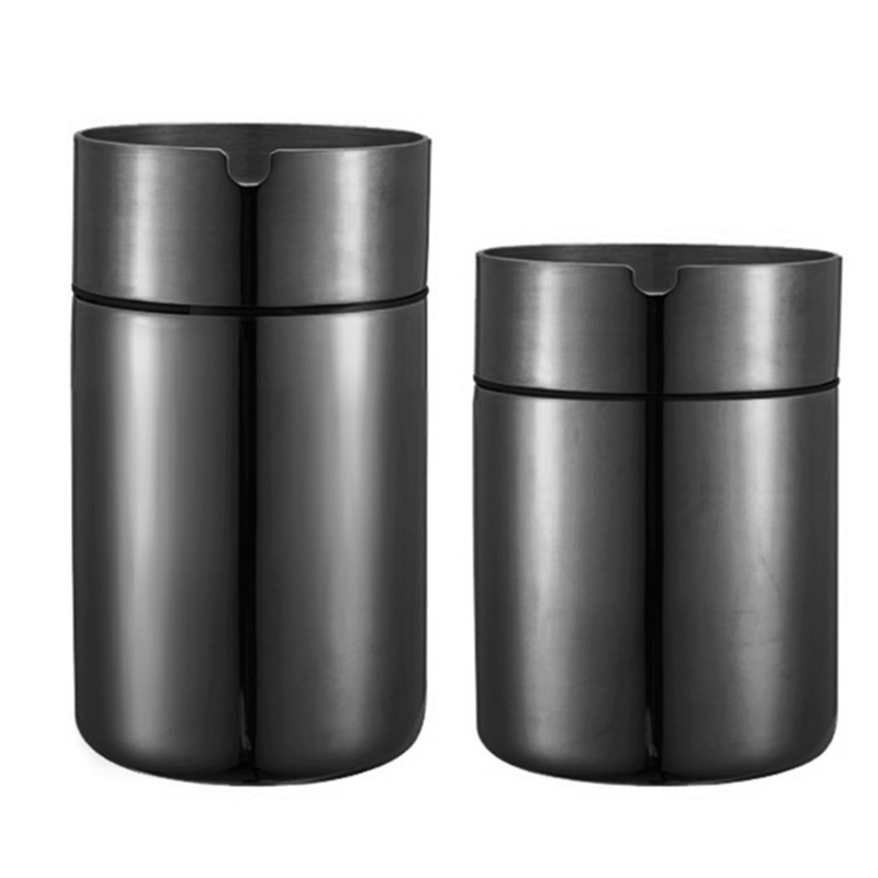 Gạt Tàn Thuốc Bằng Thép Không Gỉ Chống Gió Để Bàn Trang Trí Khách Sạn