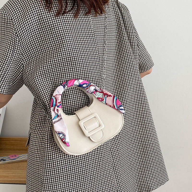 Túi Đeo Vai Màu Trơn Phong Cách Vintage Thời Trang Mùa Hè 2022 Cho Nữ