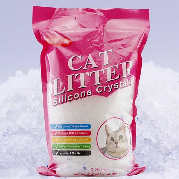Cat Litter Silicone Crystal - Cát Thủy Tinh Vệ Sinh Cho Chó Mèo 3.8L