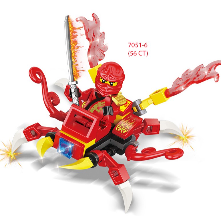 [Mã TOY77 giảm 15% đơn 99K] Lego Ninjago Rồng, Quái thú, Phi thuyền, Hắc Mã 7051 [Siêu Hot 2020]