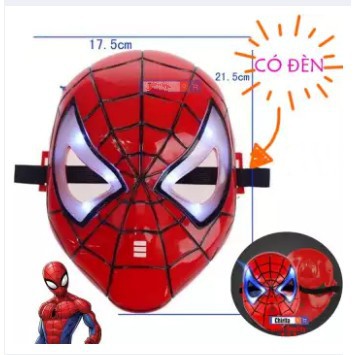 (BÁN GIÁ GỐC) Đồ chơi mặt nạ SPIDERMAN có âm thanh kích thích bé chơi vui vẻ hơn, có đèn hỗ trợ chơi buổi tối (KÈM PIN)