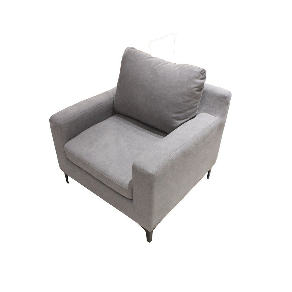 Ghế Bành Vải Index Living Mall VIVEAN 86x83x73 cm Màu Xám Nhạt