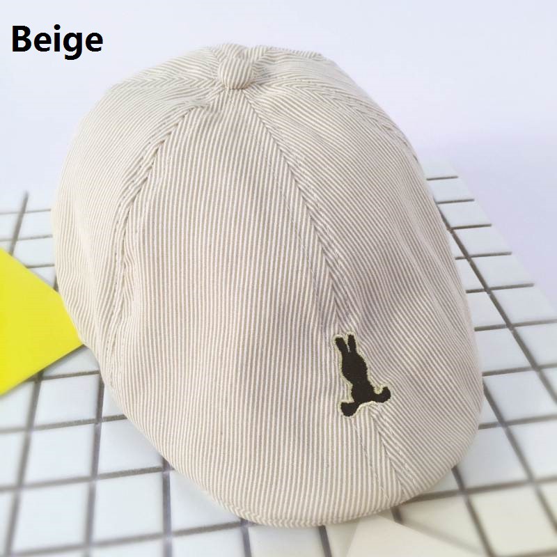 Mũ Beret Chất Cotton Màu Trơn Thiết Kế Đáng Yêu Cho Bé