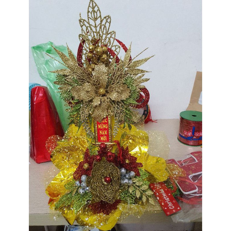 Hoa trạng nguyên kép to hoa nhũ làm oản, hoa làm oản
