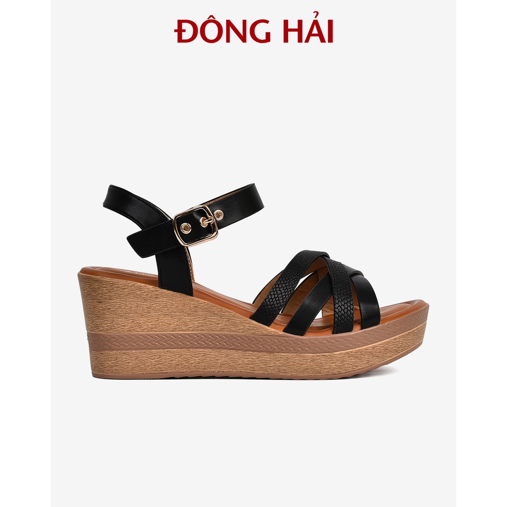 &quot;TẶNG NGAY 30K khi theo dõi gian hàng &quot; Sandal đế xuồng Zucia quai đan tôn dáng trẻ trung đế nhựa siêu nhẹ 7cm - SHL48