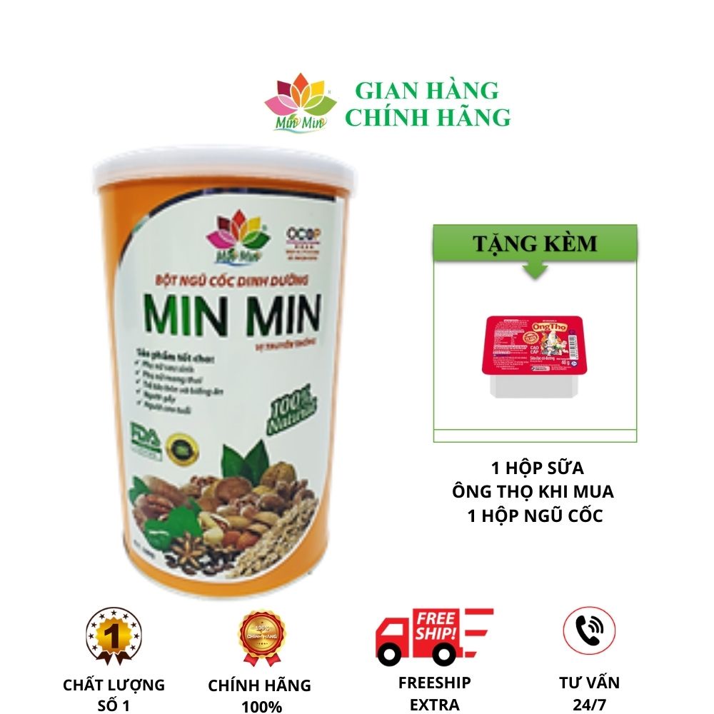 Bột ngũ cốc dinh dưỡng Min Min 29 loại hạt cho mẹ bầu