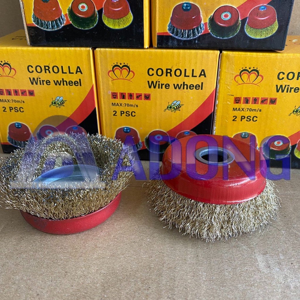 Chổi đánh rỉ/Bát đánh rỉ Corolla loại dày
