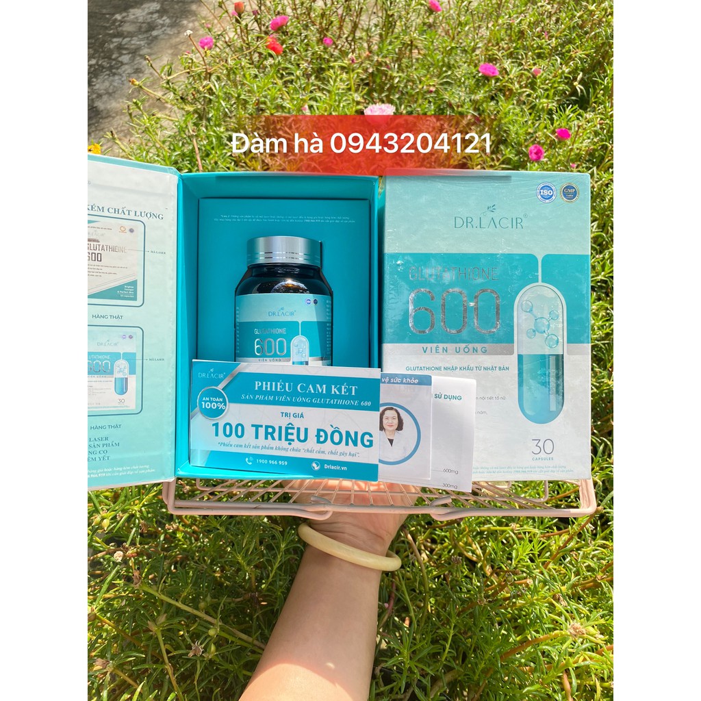 VIÊN Dr Lacir UỐNG TRẮNG DA NGỪA NÁM GLUTATHIONE 600 DR LACIR