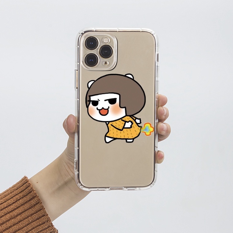 Ốp lưng iphone 6, 6s plus, 7 8 Plus, X, XS, XR, XSMAX, 11, 12, 13 PROMAX TRONG SUỐT CHÚT VỊT VÀ CÔ BÉ PKVN