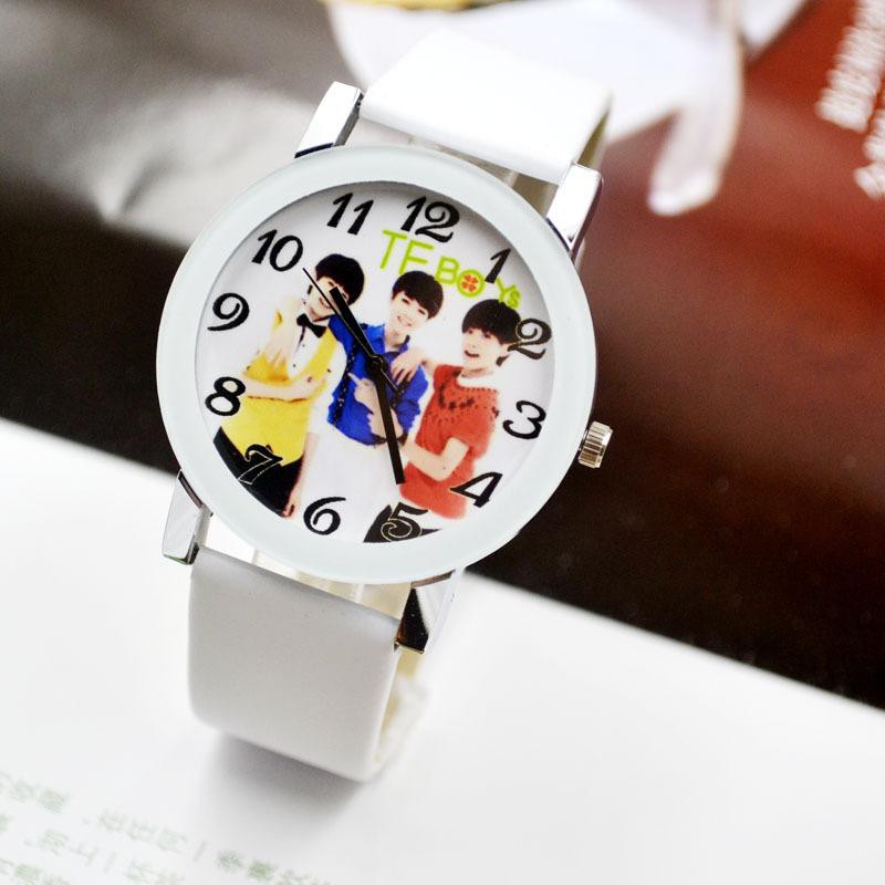 Đồng hồ tfboys đeo tay nam nữ phong cách Hàn quốc cá tính