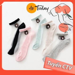 Tất Lưới Vớ Lưới Gấu Ngắn Astoday Phong Cách Hàn Quốc