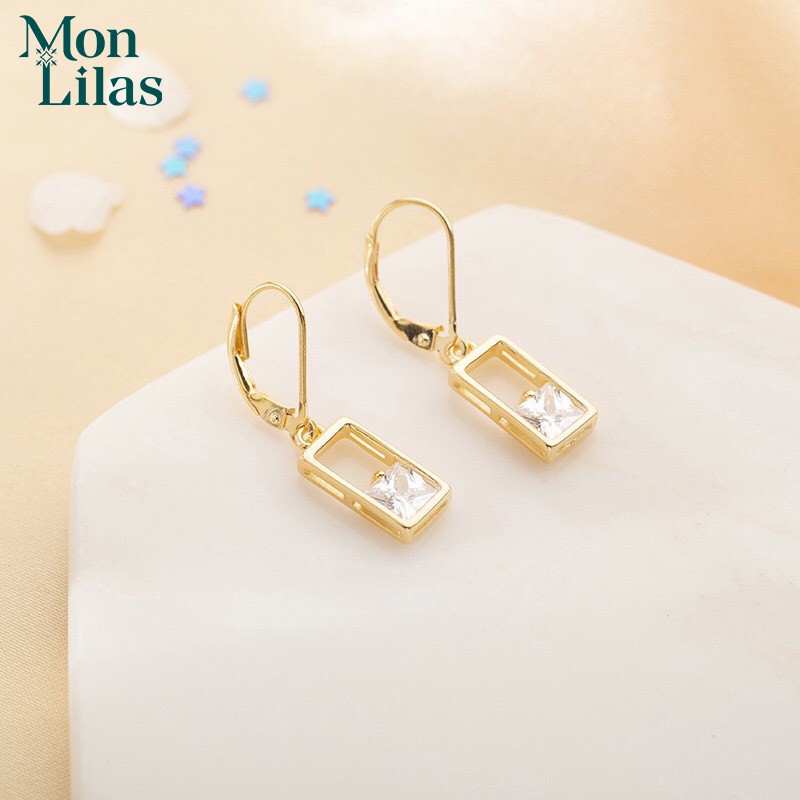 [Mã BMLTA50 giảm 10% đơn 150K] Khuyên Tai Bạc Mon Lilas Quý Phái Earring K04200012-13