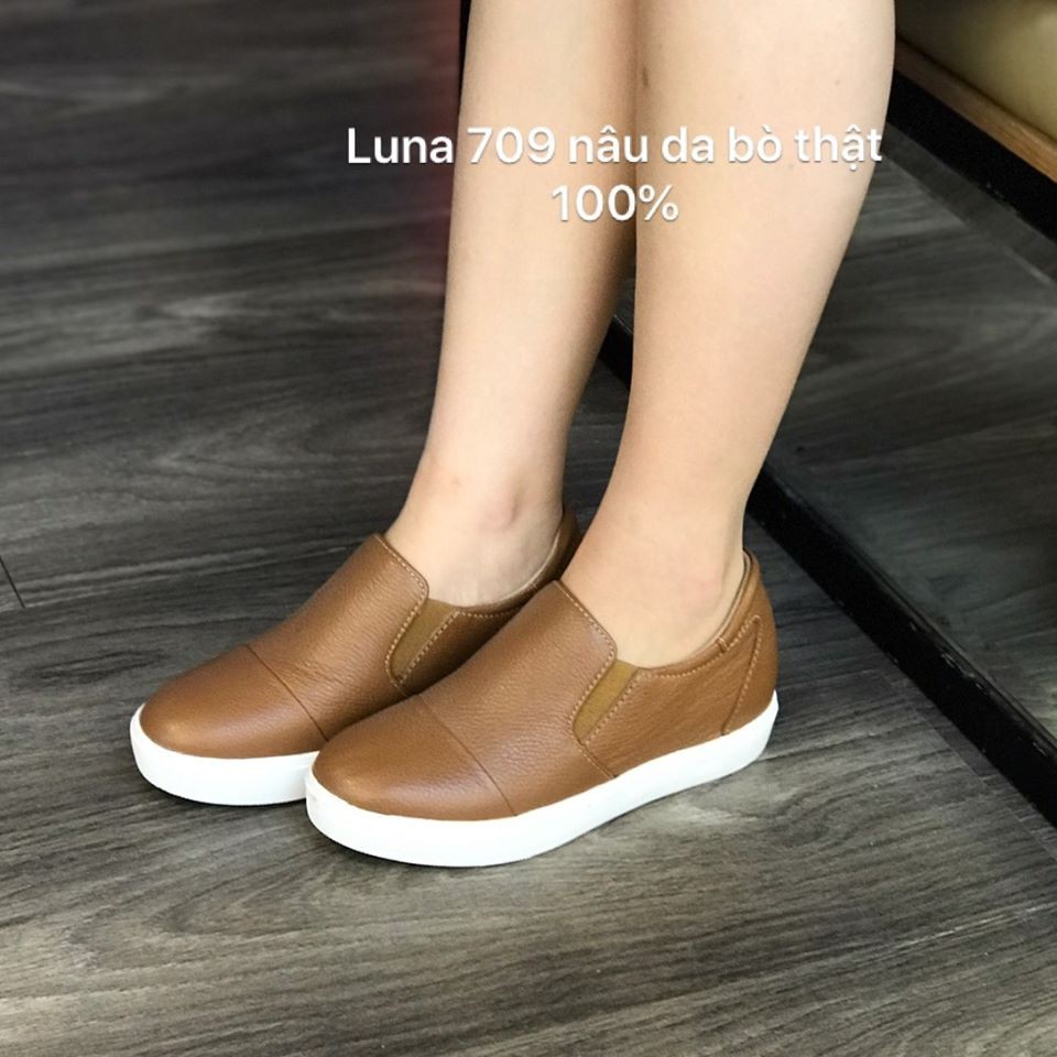 Giày mọi cao cấp da bò 5-7p màu vàng da bò đi êm bền hàng VNXK