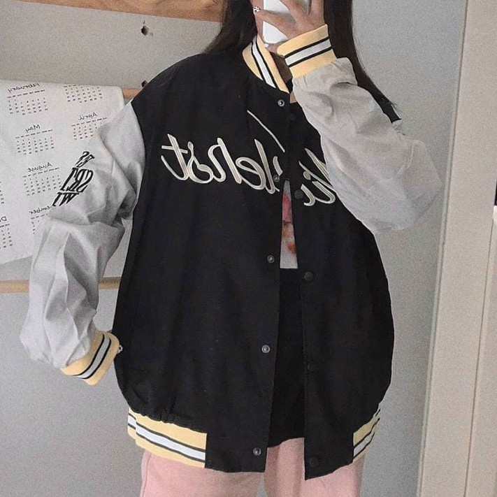&lt;HOT&gt; Áo khoác dù nam nữ kiểu bomber vải 2 lớp lót das chất xịn, dày dặn, y ảnh (dudas)