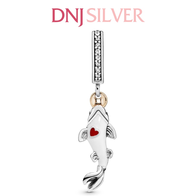 [Hàng cao cấp] Charm bạc 925 cao cấp, hàng chuẩn bạc - Charm Good Fortune Carp Fish thích hợp để mix vòng tay charm