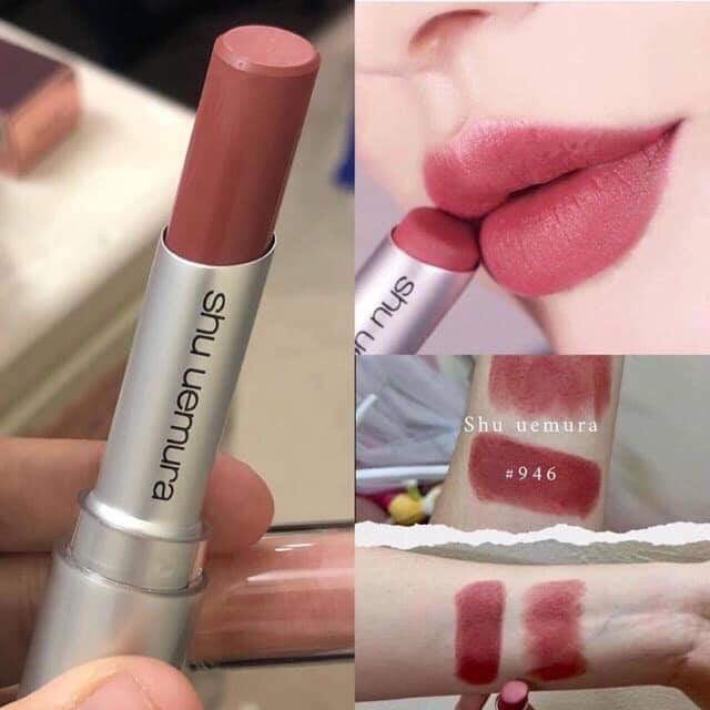 Son Lì, Kem lì Shu Uemura rouge Supreme Matte màu đẹp chính hãng -vỏ son như ảnh