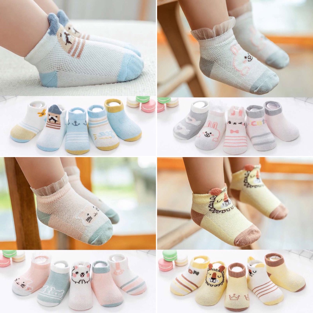 [GIÁ SỐC] Set 5 đôi tất lưới cho bé