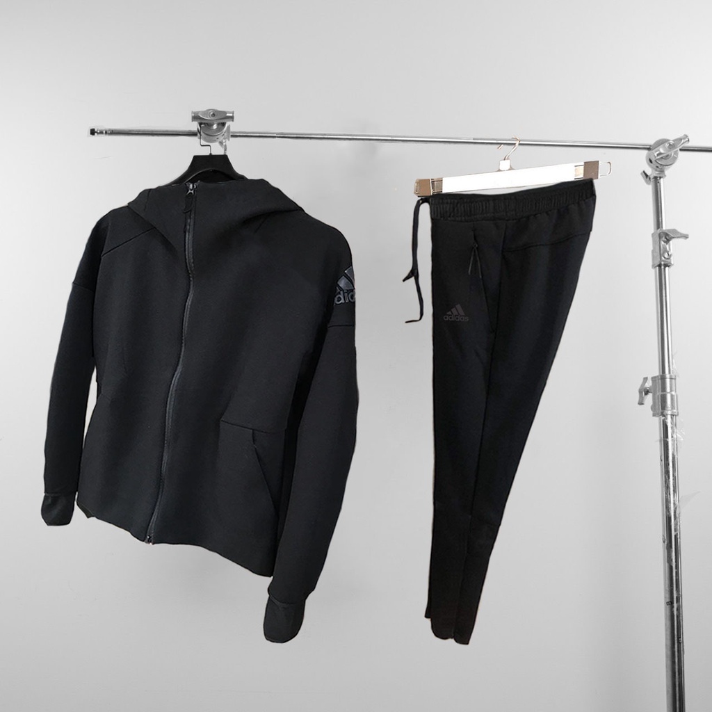 Bộ Áo Khoác Hoodie ZNE Chất Nỉ Cotton 100%