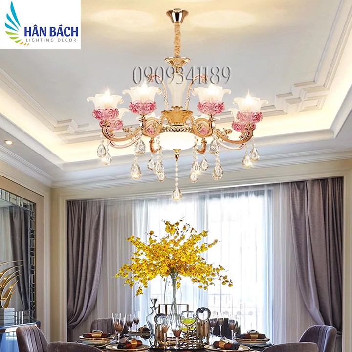 ĐÈN CHÙM,ĐÈN CHÙM PHÒNG KHÁCH,ĐÈN CHÙM HIỆN ĐẠI,ĐÈN CHÙM NẾN PHA LÊ