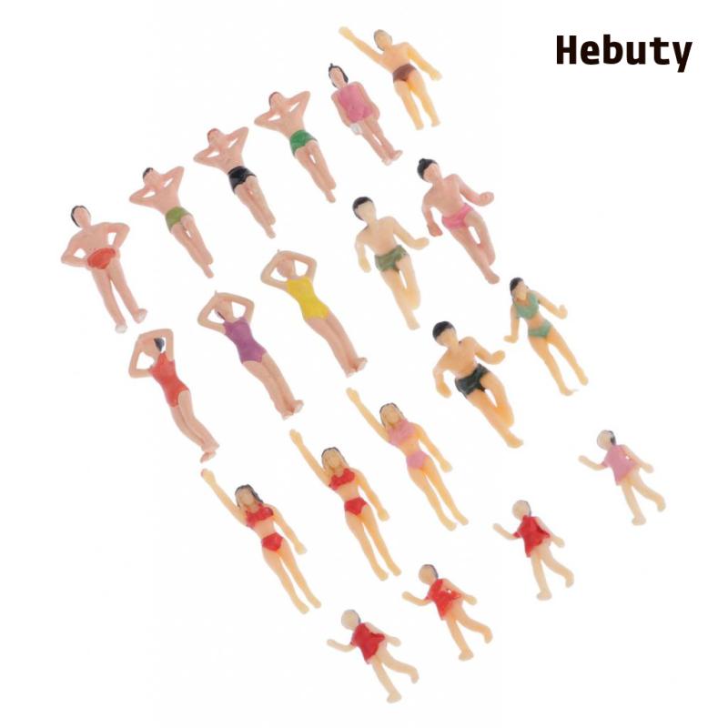 [Home & Living]20pc 1:50 O Scale People Mixed Figures Beach Figure Miniature Model Supply