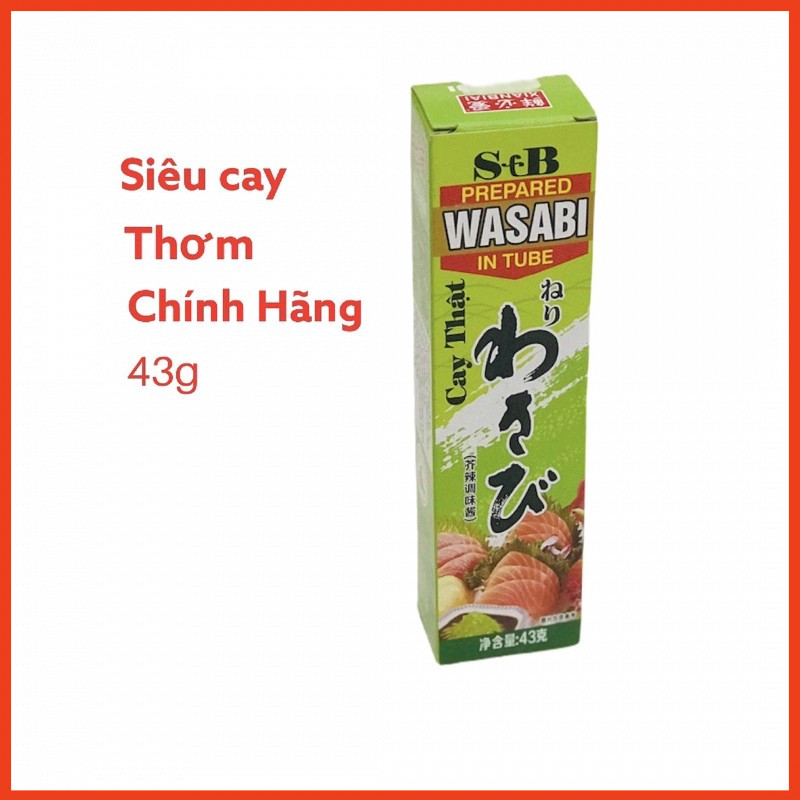 lọ mù tạt wasabi SB siêu cay nhập khẩu - mù tạt wasabi