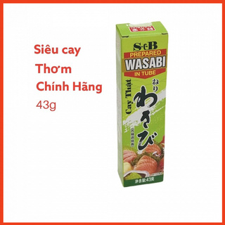 Lọ mù tạt wasabi SB siêu cay nhập khẩu - mù tạt wasabi