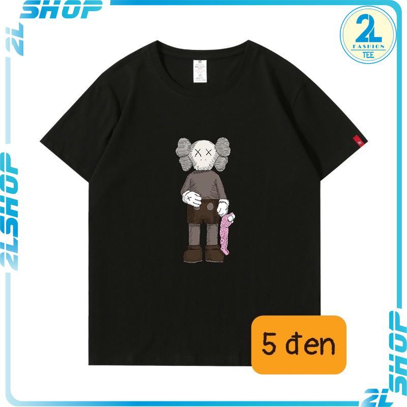 áo thun unisex form rộng tay lỡ Kaws cá tính - áo thun siêu hót