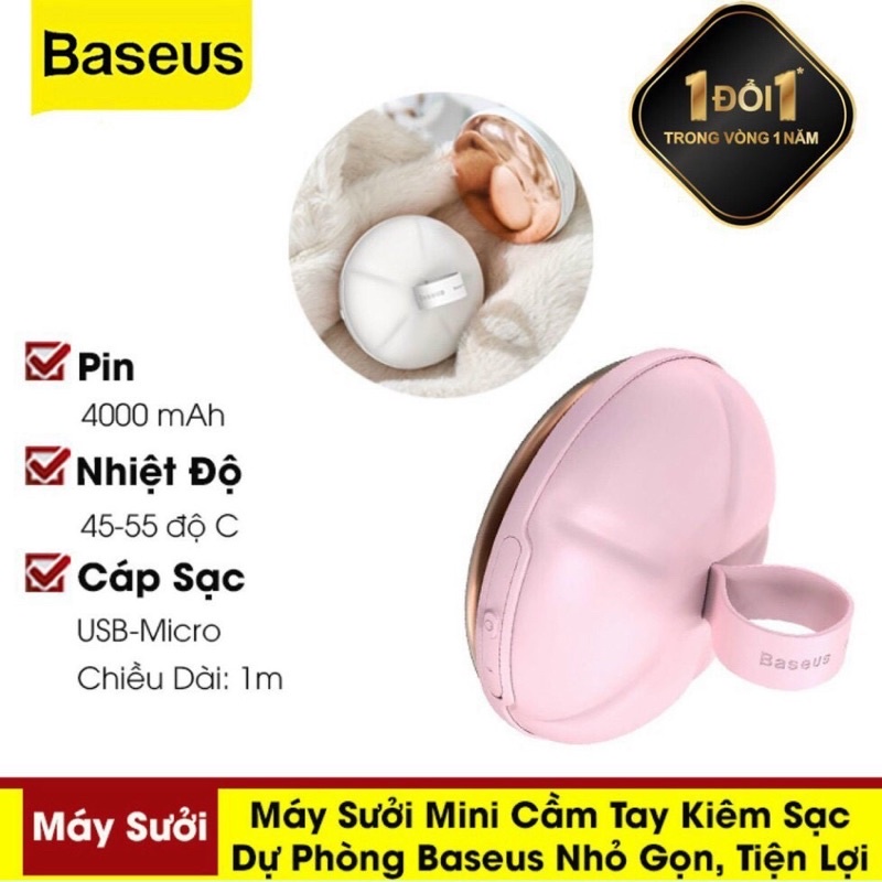 Máy sưởi mini Baseus cầm tay 4000 mah