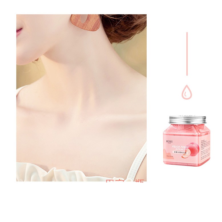 Muối tắm tẩy da chết hoa quả Heyxi Bath Salt Scrub 350g Sena Beauty | BigBuy360 - bigbuy360.vn