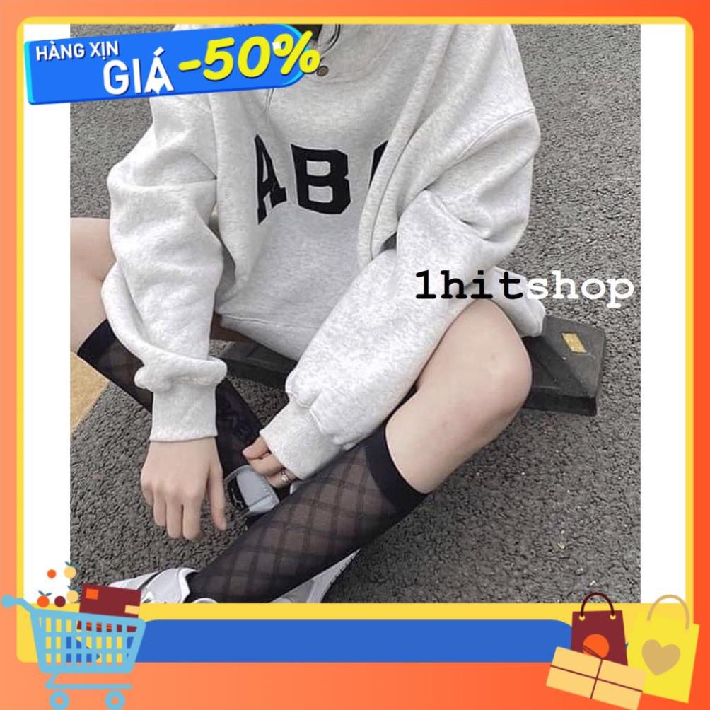 Áo Hoodie ABC Ulzzang Unisex 1hitshop (BO VẢI - NÚT INOX) Thời Trang Gia Bảo Shop