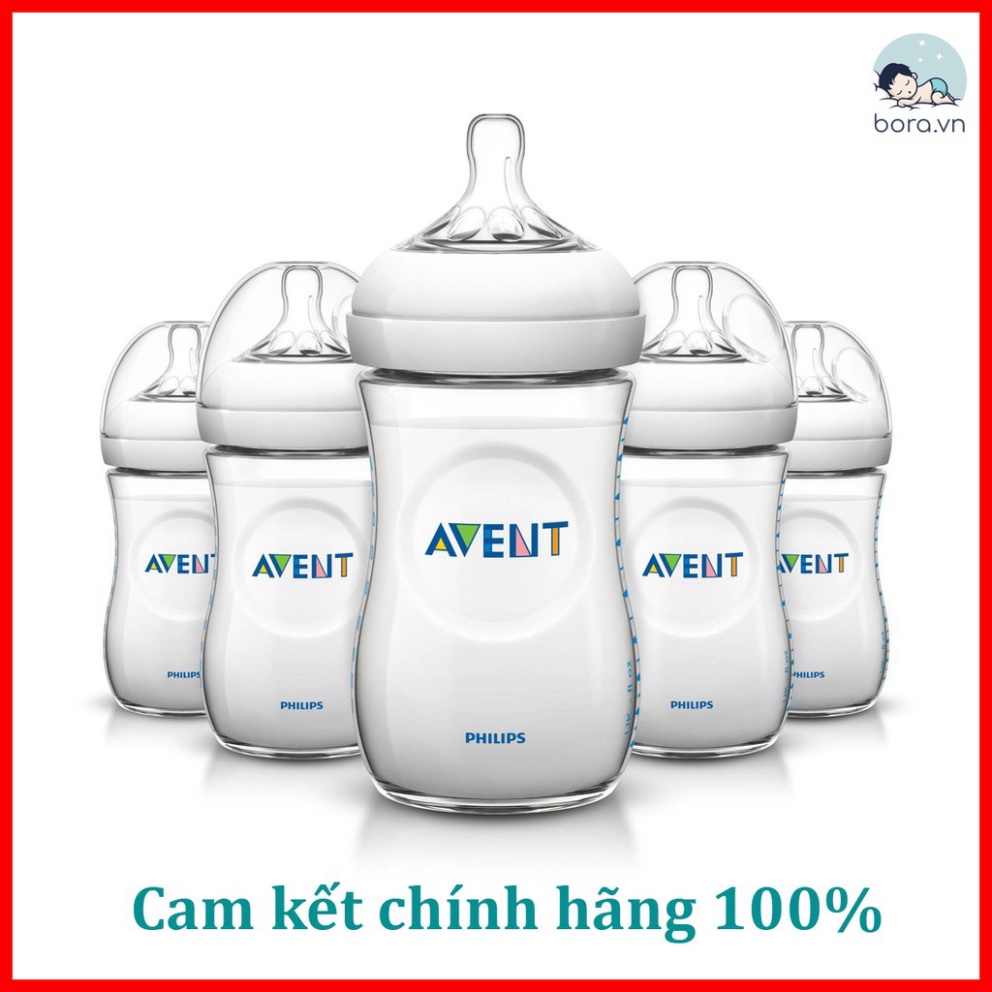 Bình sữa Avent Natural 125 260 330ml [Được chọn núm 1 -> 5][Cam kết chính hãng]