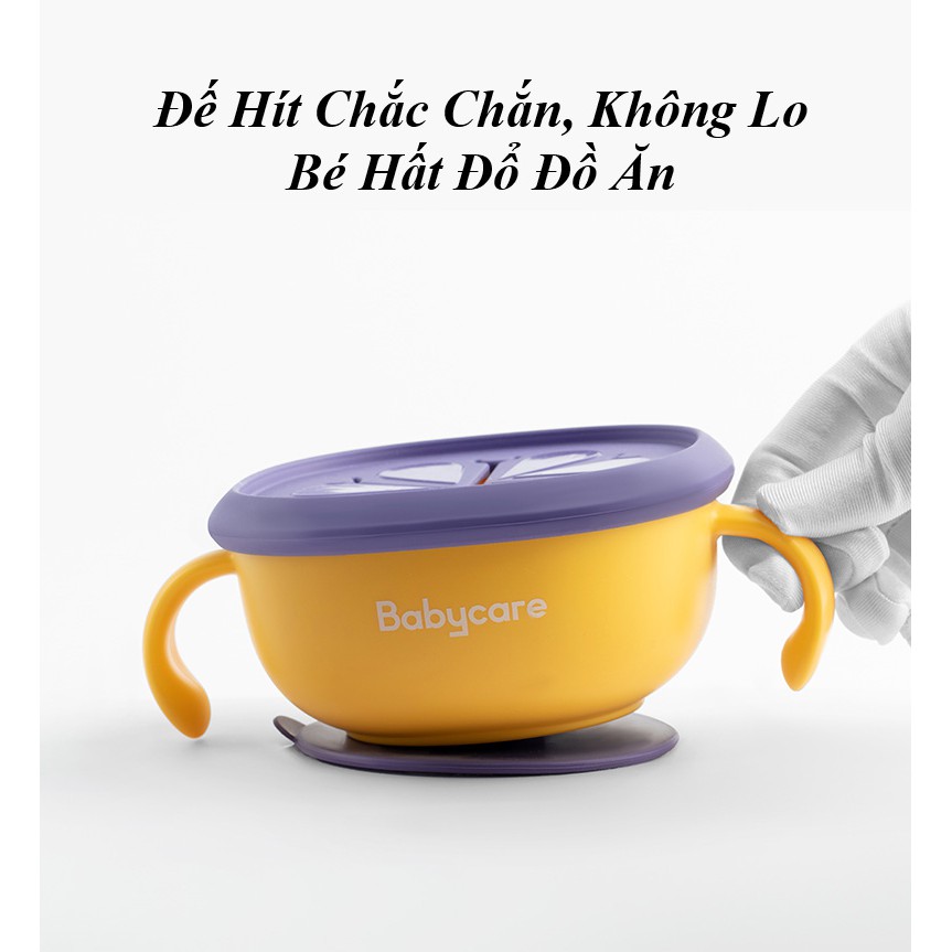 Bát Ăn Dặm 3 Chức Năng - BabyCare, Tiện Lợi, Chất Liệu An Toàn, Chịu Nhiệt Cao