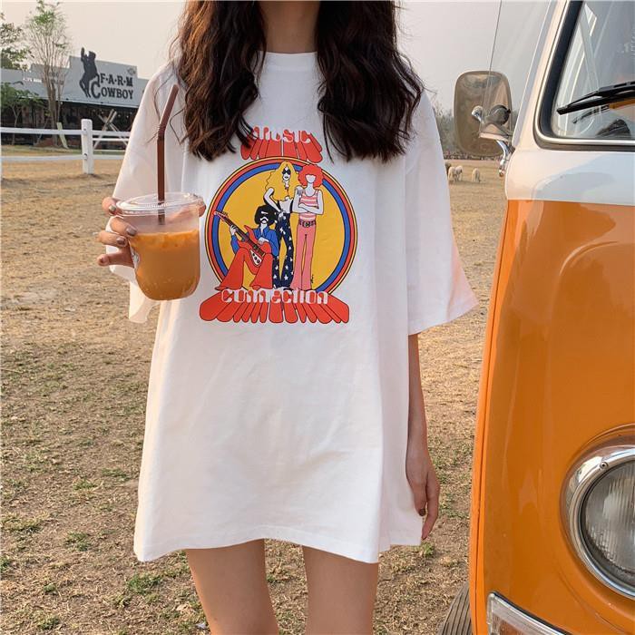 100% Cotton Short Sleeve T-shirt Women 2021 Summer New Student Korean Loose Blue Half Sleeve Top ins Tide "Delivered within 10 Days"