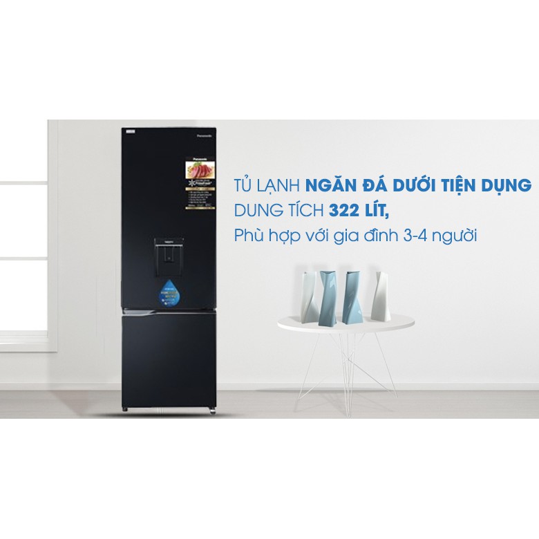 Tủ lạnh Panasonic Inverter 322 lít NR-BC360WKVN (Miễn phí giao tại HCM-ngoài tỉnh liên hệ shop)