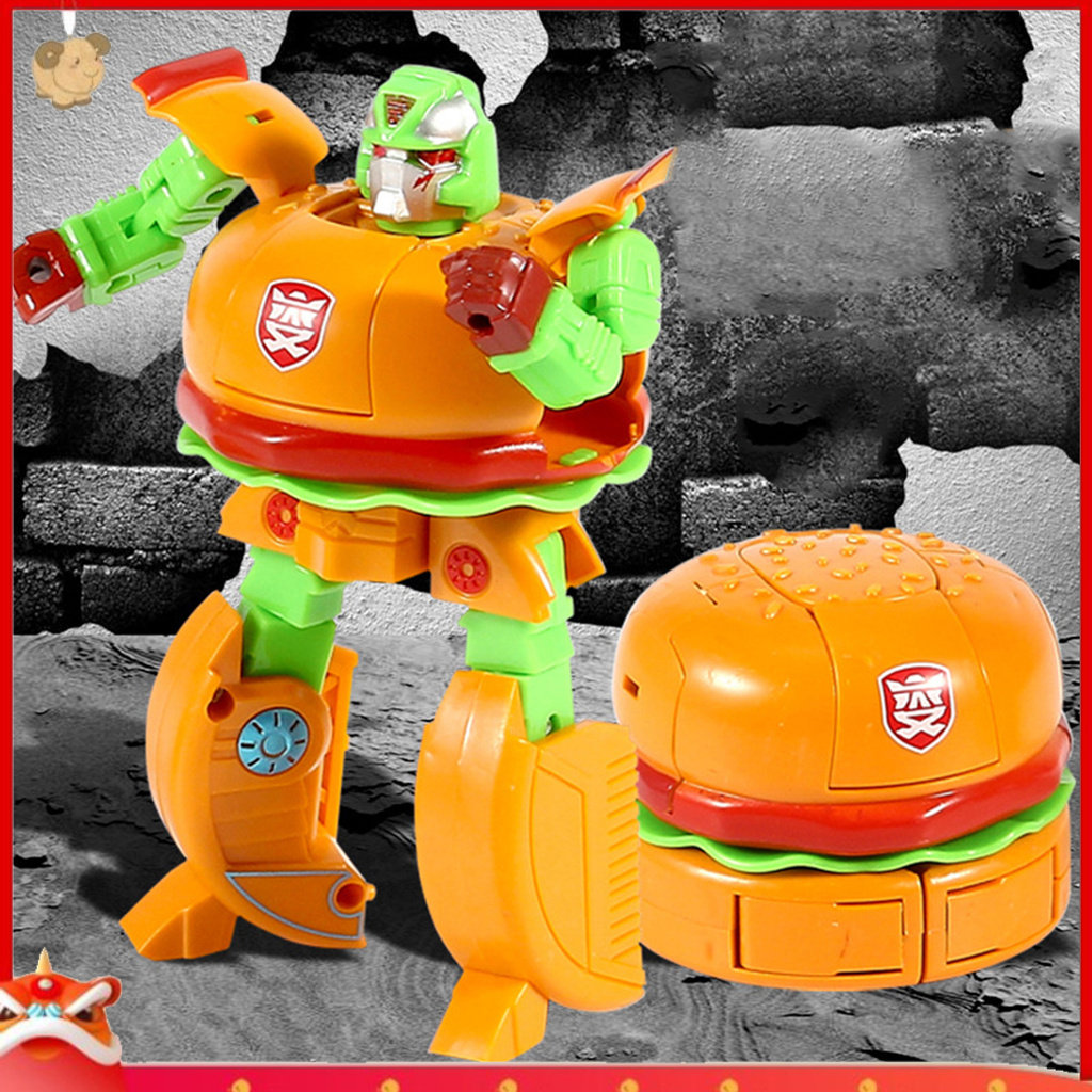 Mô Hình Đồ Chơi Biến Hình Bánh Hamburger Cho Bé