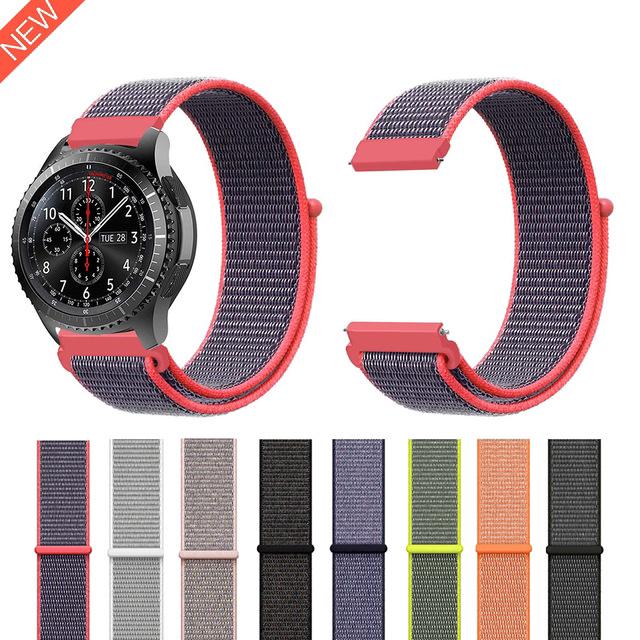Dây đeo sợi nylon 22mm cho đồng hồ thông minh Samsung Gear S3 Classic S3 Frontier