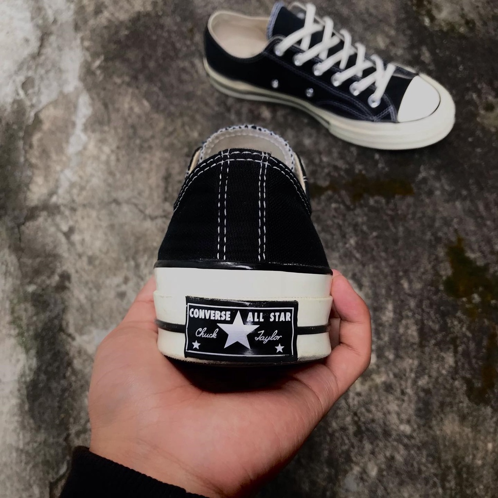 Giày Sneaker Đi Học Đi Chơi Nam Nữ Cổ Thấp CV 1970s, Giày Ulzzang Nữ Đế Bánh Mì Converse 1970s Đen Trắng Giá Rẻ G01