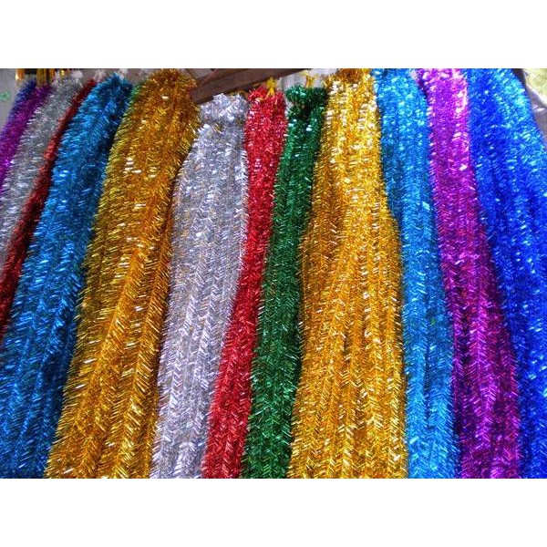 Sỉ 100 dây kim tuyến dài 1,5 mét dày đẹp trang trí tết