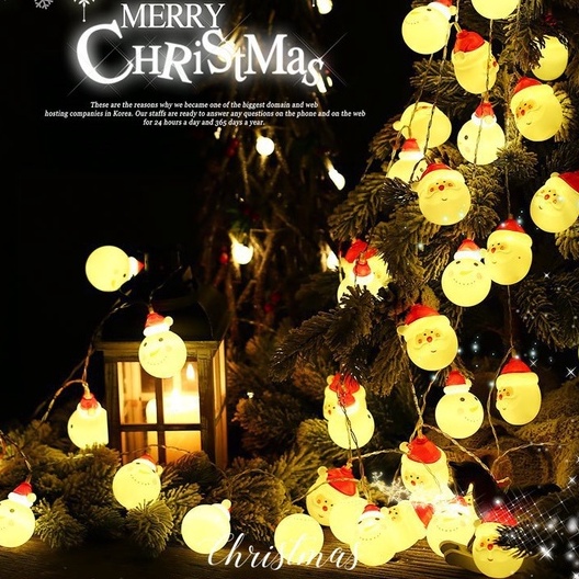 Dây Đèn LED Trang Trí Giáng Sinh (Không Bao Gồm Pin)