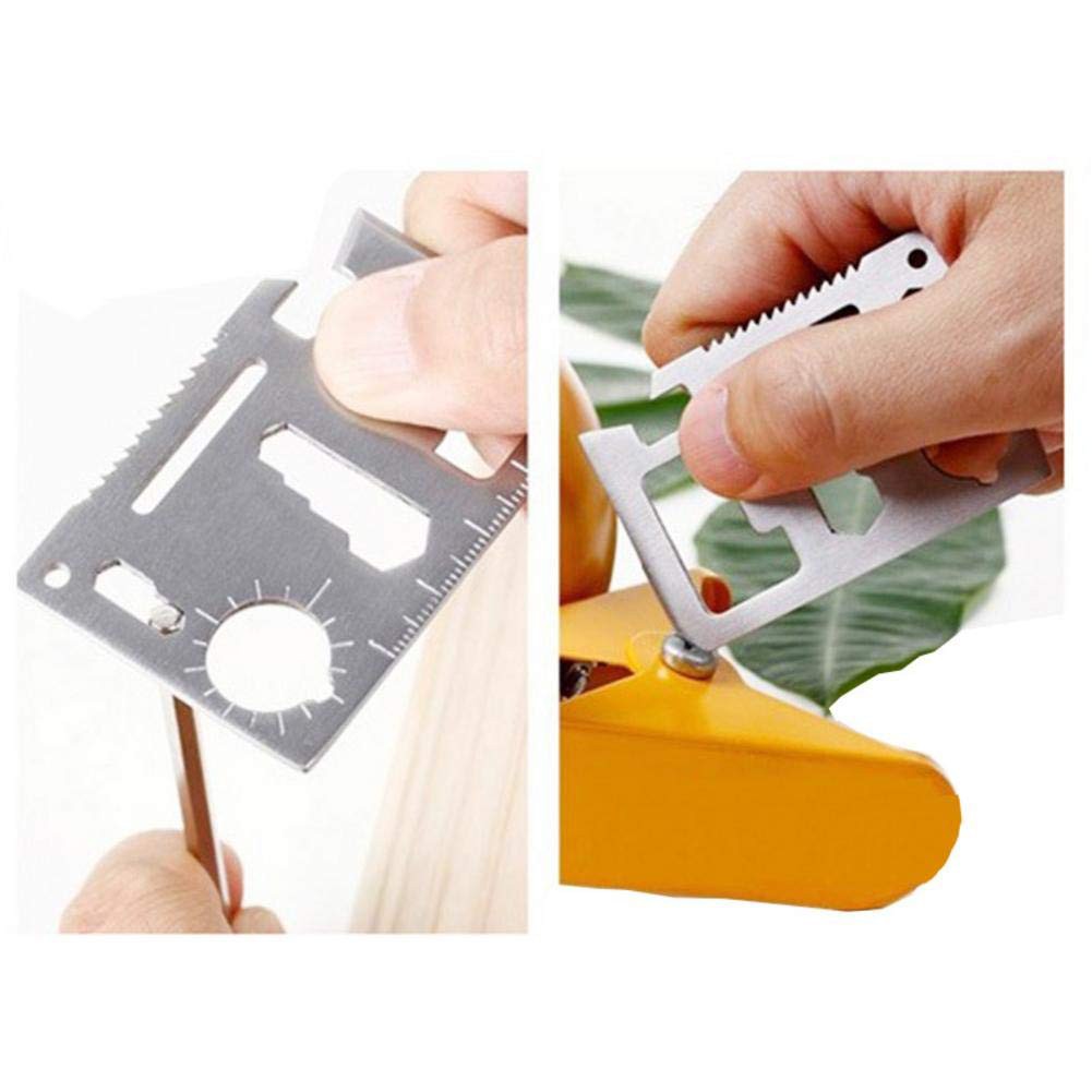 Miếng thép đa năng 11 công dụng thẻ phượt đa năng Survival Tool Chammart