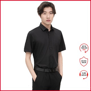 BST Áo sơ mi Nam ngắn tay trơn mát vải mịn không nhăn không bai xù nhiều màu để lựa chọn