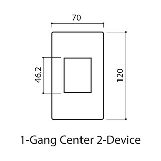Mặt dùng riêng cho ổ cắm đơn 3 chấu Panasonic