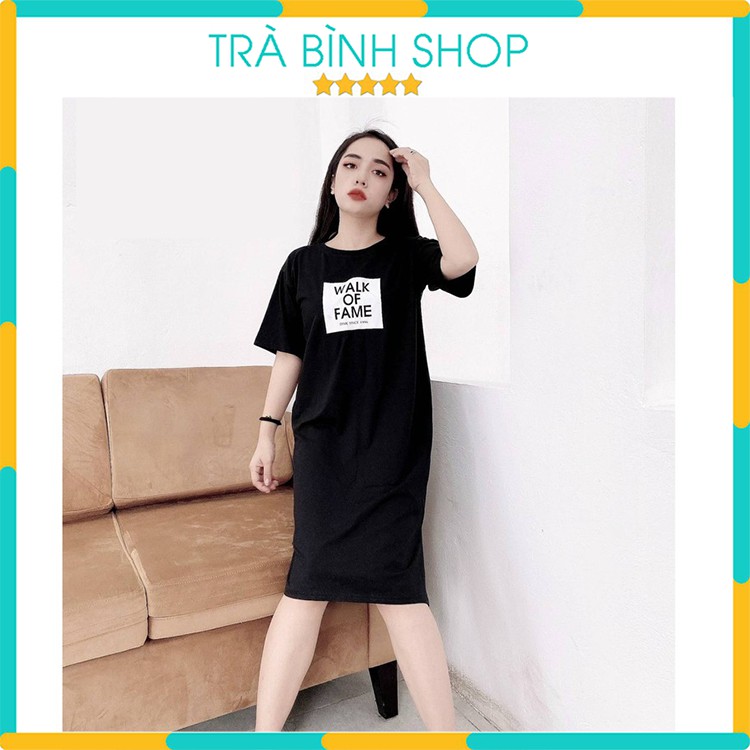 Đầm Suông Dáng Dài Walk Of Fame Váy Phông Chất Thun Cotton Co Dãn | BigBuy360 - bigbuy360.vn