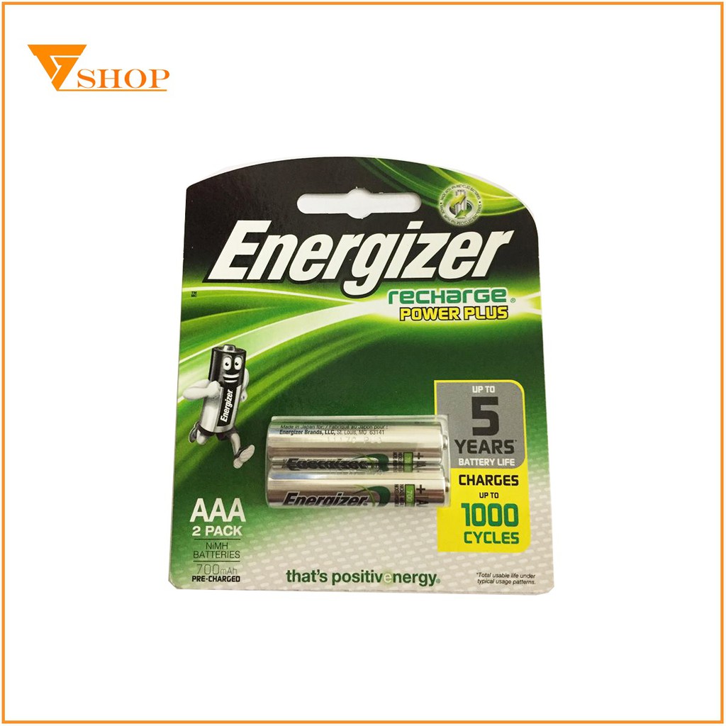 1 vỉ pin sạc aaa 700mAh Energizer ( 1 vỉ 2 viên )