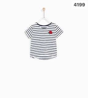 Áo phông kẻ zara xuất
