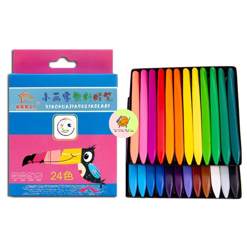 Bút màu hữu cơ bộ 12 bút và bộ 24 bút được làm hoàn toàn hữu cơ tự nhiên