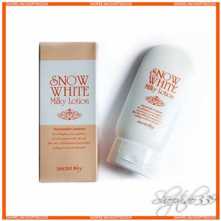Hộp 120g Kem dưỡng làm sáng da mặt và toàn thân Secret Key Snow White Milky Lotion