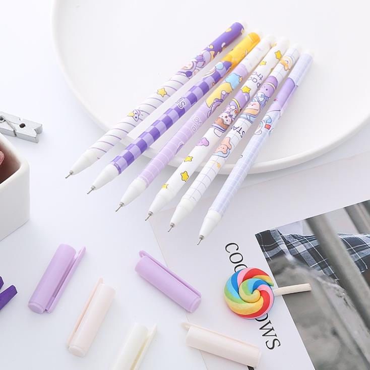 Bộ 6 Bút Gel Mực Đen Hình Phi Hành Gia H195