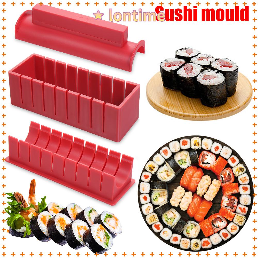 Set 3/10 khuôn làm cơm cuộn sushi đa năng chống dính DIY
