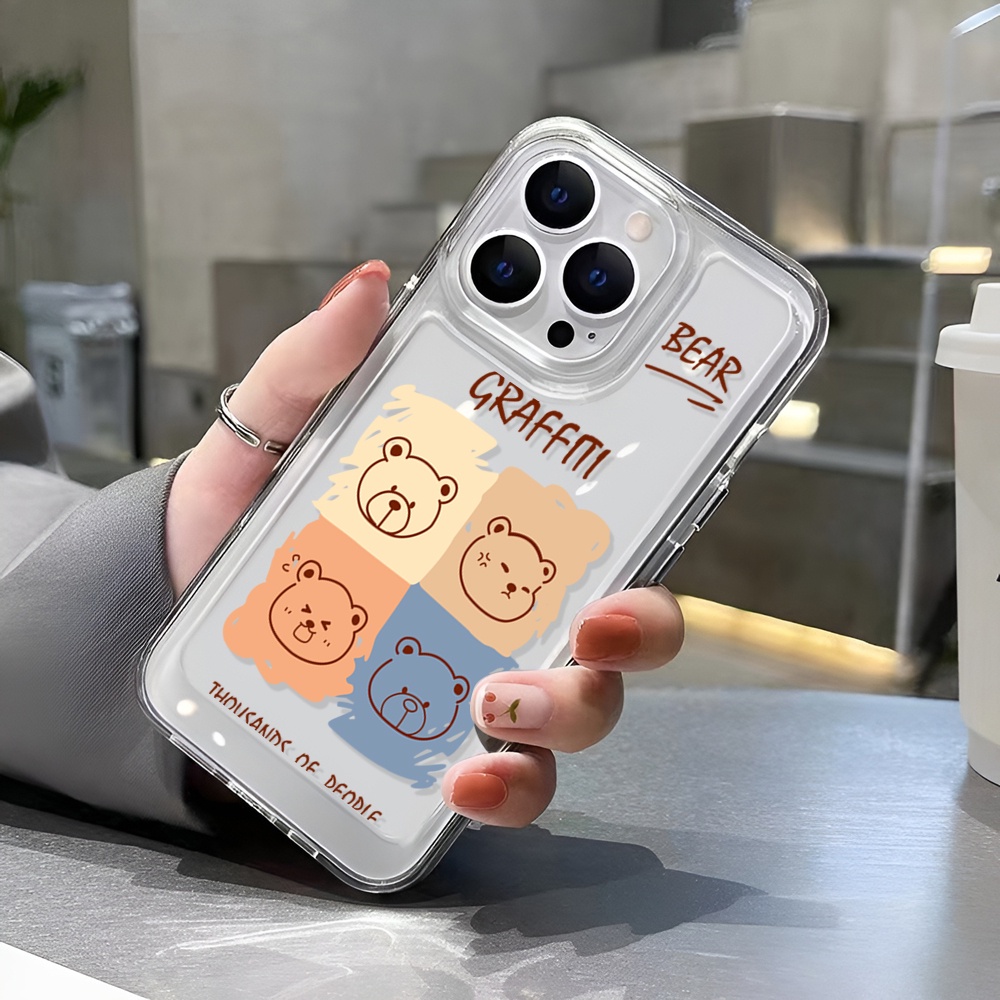 Ốp Điện Thoại Trong Suốt In Hình Vịt Hoạt Hình Cho iphone 14 Pro Max Plus 13 11 12 7Plus X XR XS Max 7 8 SE 2020